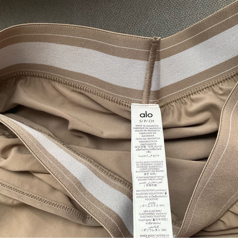 Alo Yoga Match Point Tennis Skirt Gravel S - Picture 3 of 11